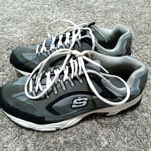 Sketchers gray and white Sneakers Size 9.5